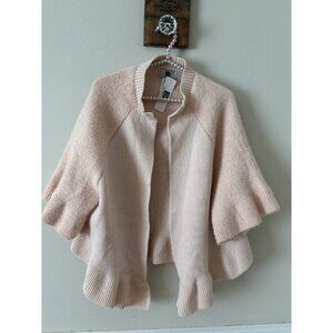 NWT Laundry By Design Womens Peach Cardigan Sweater